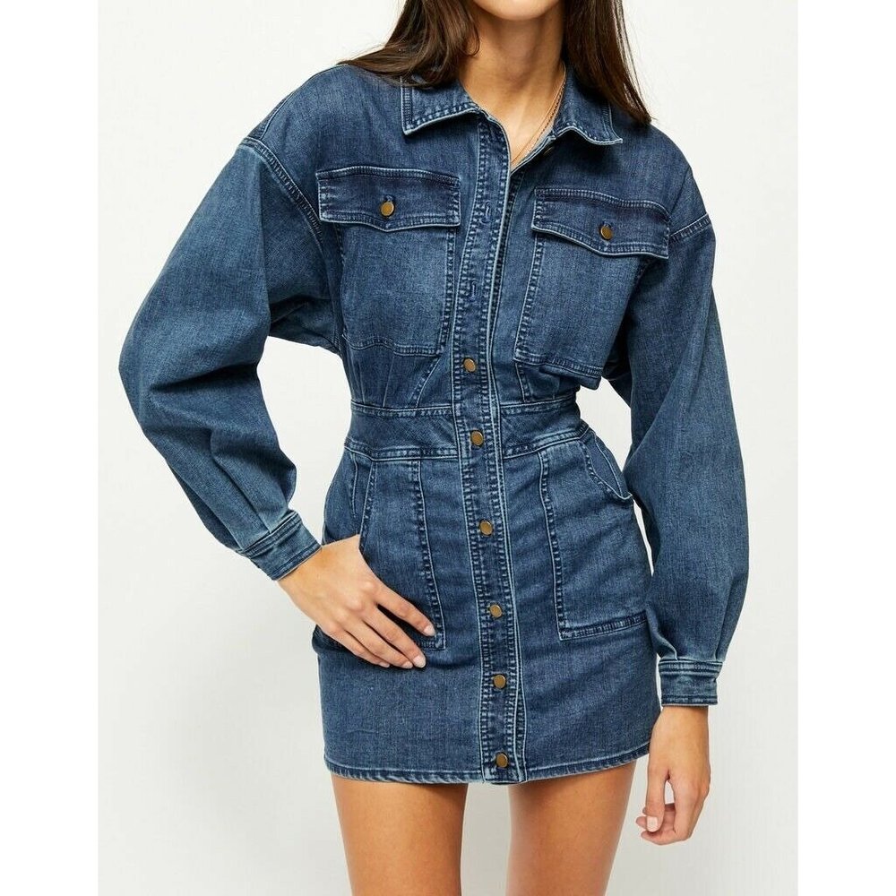 Free People Denim Mini Dress